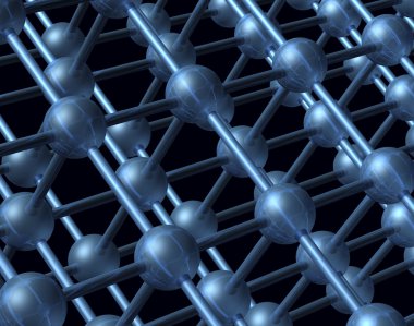 Nanoparticle grid clipart