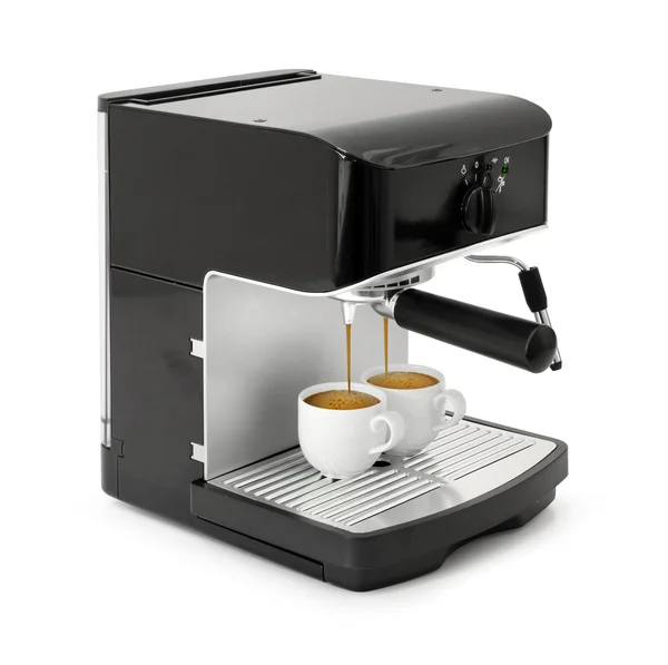 Espresso-Kaffeezubereitung — Stockfoto