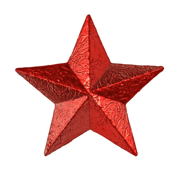 Estrella roja del estaño — Foto de Stock