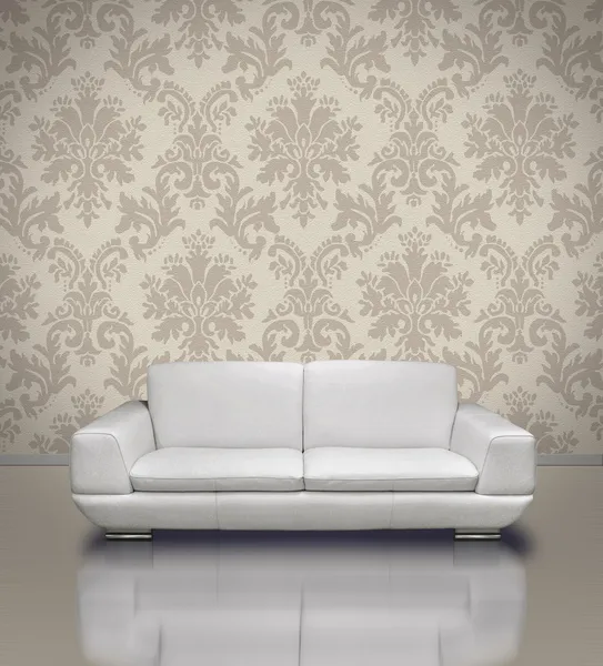 Современный диван и рама — стоковое фото