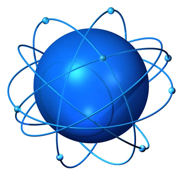 Atomium satelliter — Stockfoto