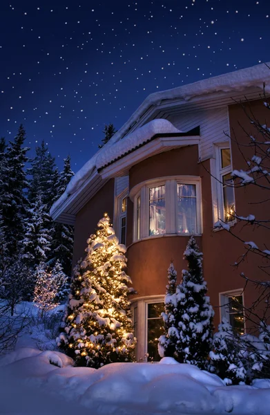 クリスマスハウス — ストック写真