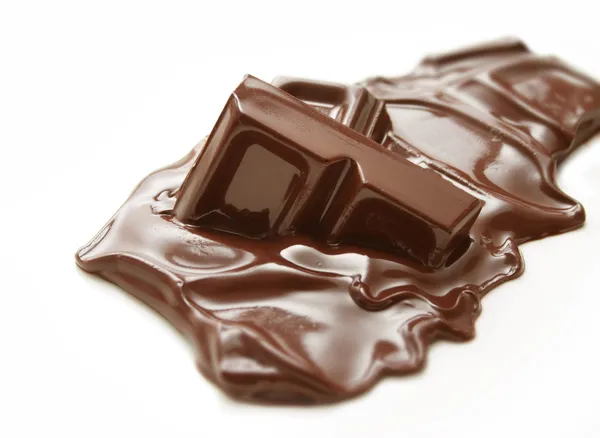 Melting chocolate bar — Stock Photo, Image