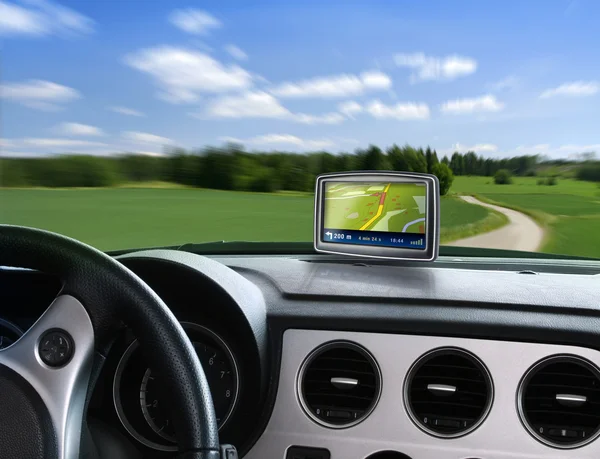 Auto-GPS-Navigator — Stockfoto