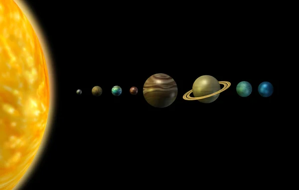 太阳系 — 图库照片