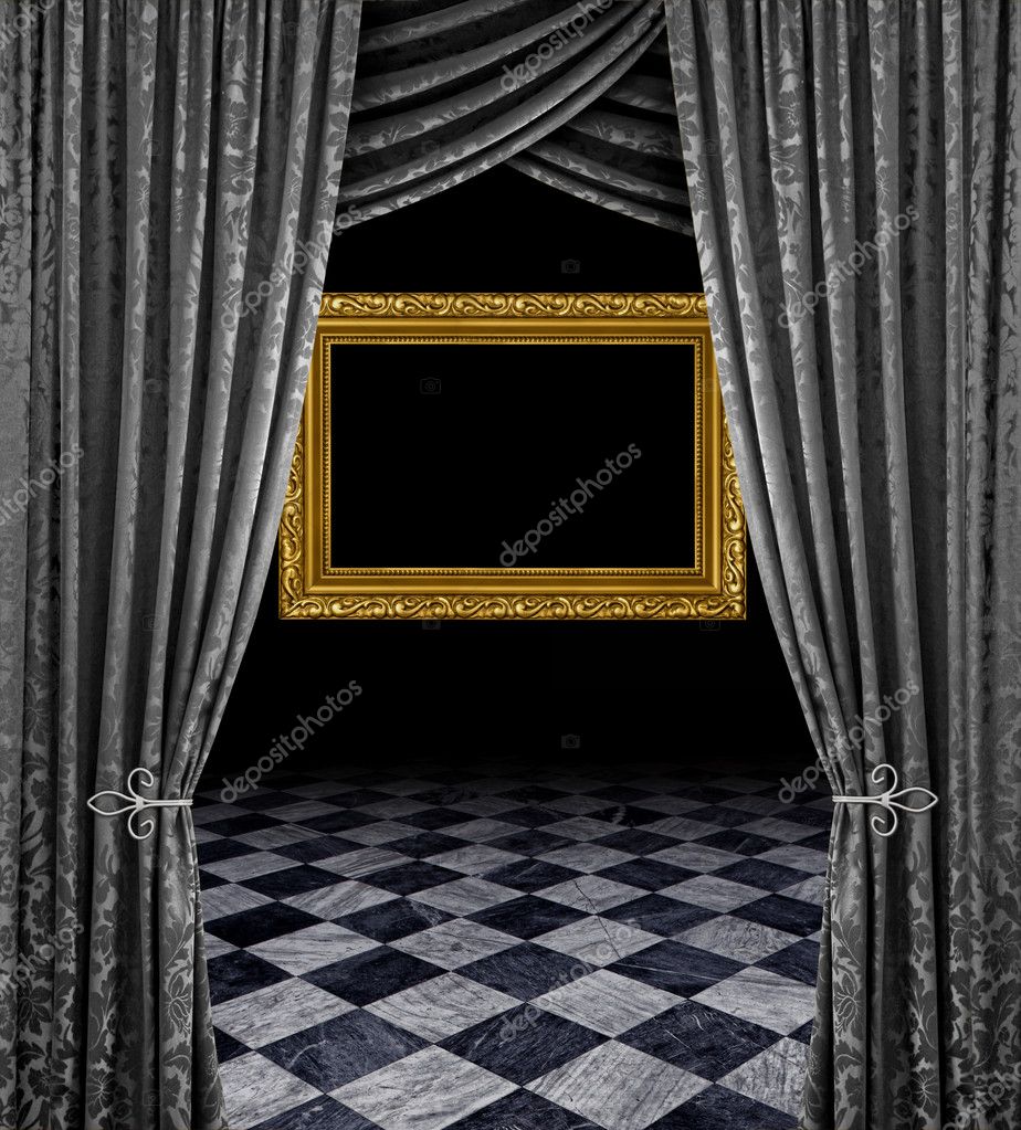 Zilveren fase gouden frame — Stockfoto © anterovium #9355299 Zilveren fase gouden frame — Stockfoto © anterovium #9355299