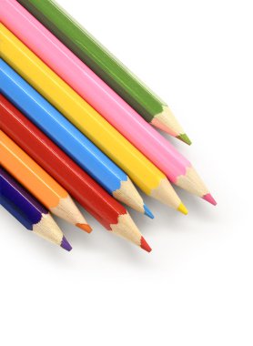 Color pencils diagonal clipart