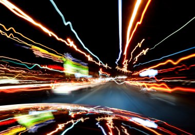Lights of traffic in-car clipart