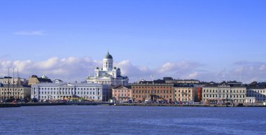 Helsinki seen from the sea clipart