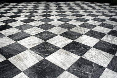 Black et white marble floor clipart