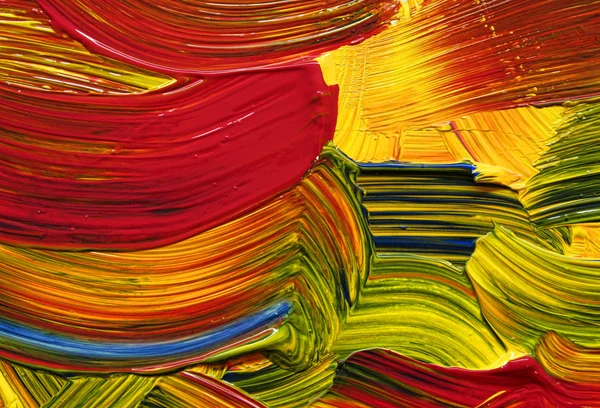 Pinceladas de cores brilhantes — Fotografia de Stock