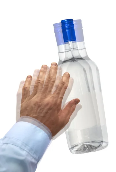 Spirituosenflasche leer — Stockfoto