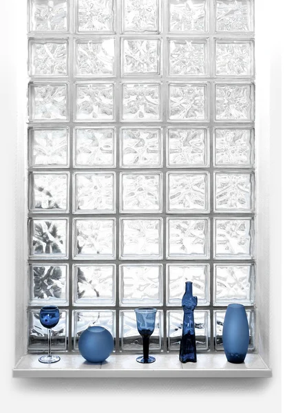 Vidro janela de azulejo vert — Fotografia de Stock