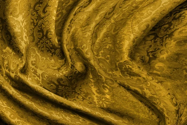 Goldener Brokatstoff — Stockfoto