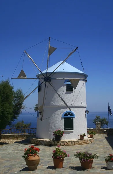 Greek windmill — Stock Photo, Image