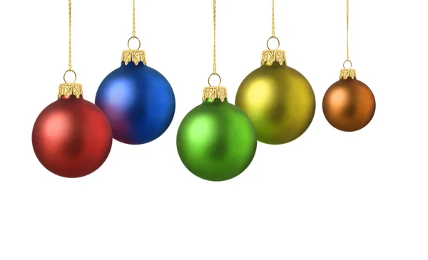 Matte _ color _ christmas _ balls — Fotografia de Stock