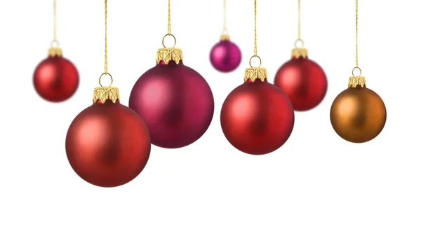 Matte_color_christmas_balls — Stockfoto