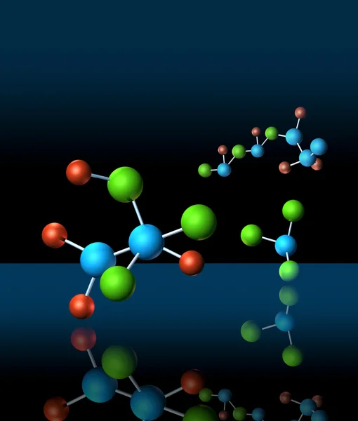 Molekylär vetenskap bakgrund — Stockfoto