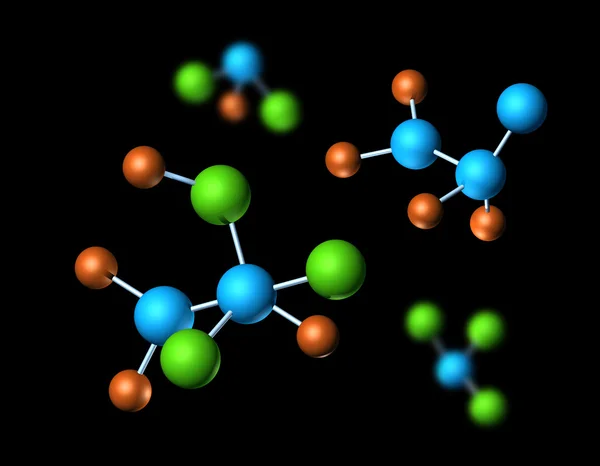 Молекулярные структуры — стоковое фото