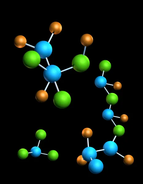Estructuras moleculares — Foto de Stock