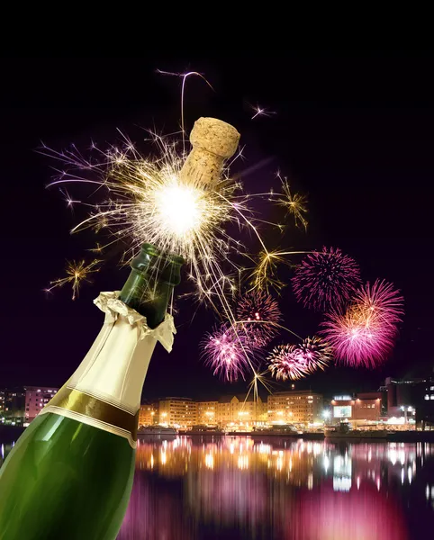 Ano Novo Champagne — Fotografia de Stock