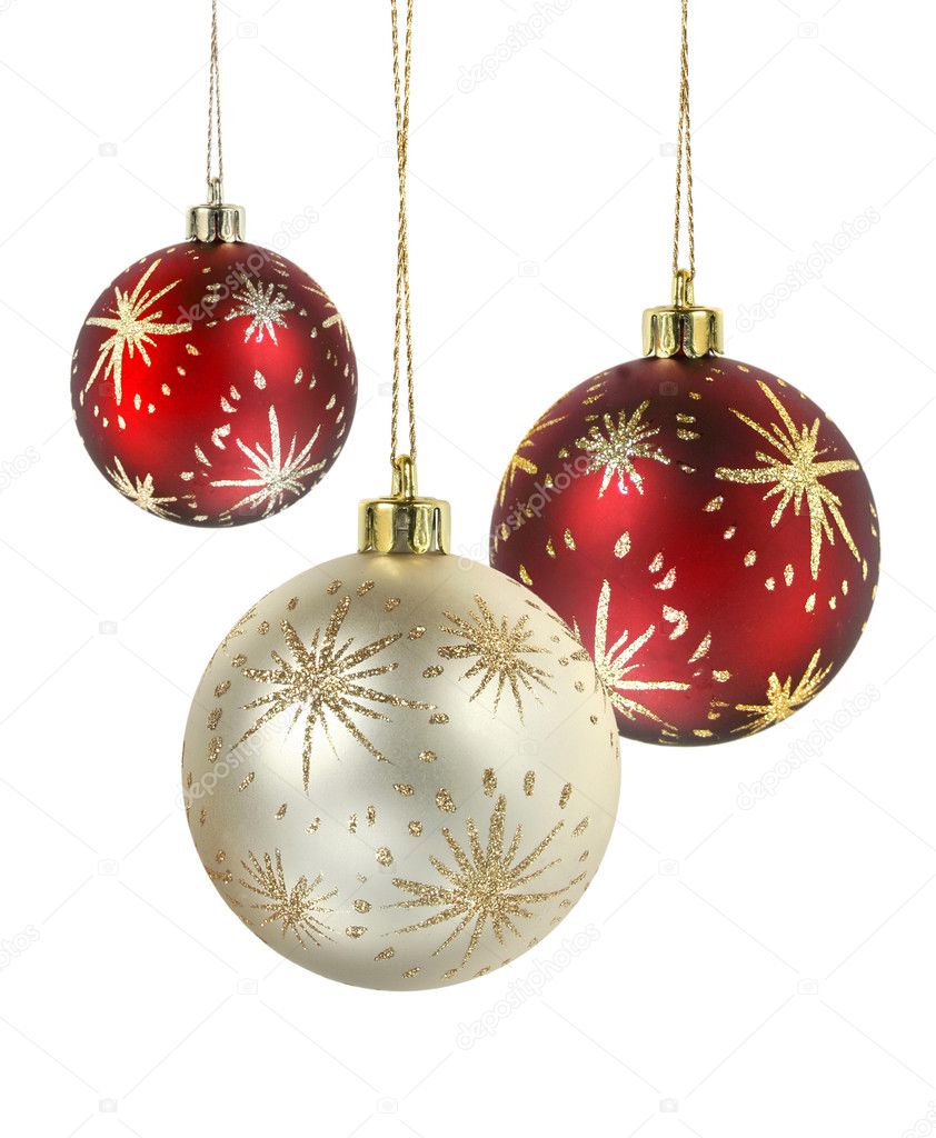 Decorated christmas balls
