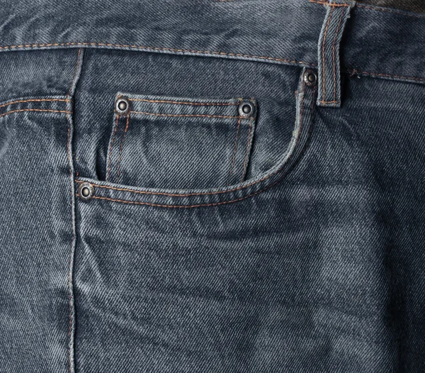 Worn jeans pocket detail — Stock Photo, Image