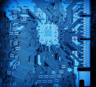 Circuit board closeup background clipart