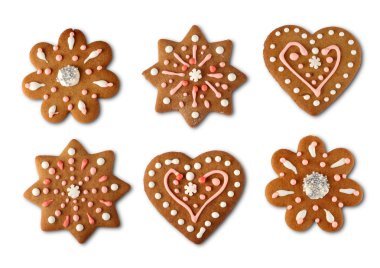 Christmas cookie gingerbreads clipart