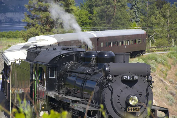 Trem turístico a vapor em Summerland BC Imagens Royalty-Free