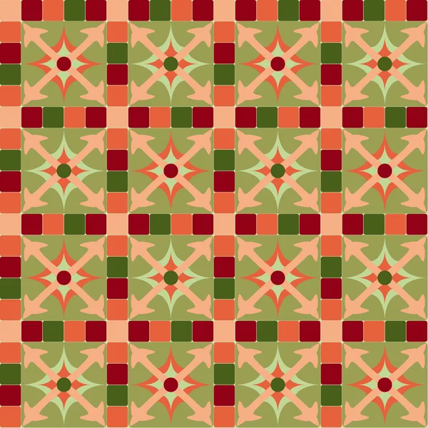 Mosaik nahtlose Muster Hintergrund — Stockvektor