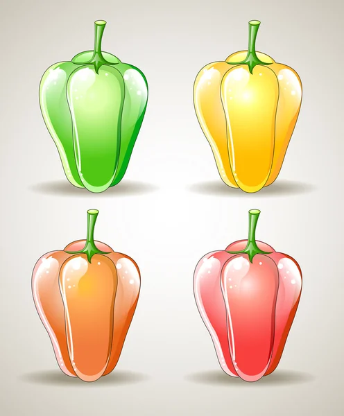 stock vector Colorful paprika