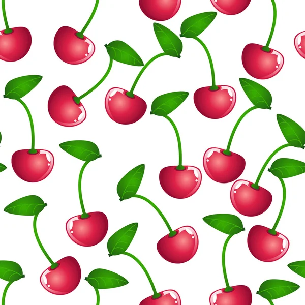 Sfondo con ciliegie — Vettoriale Stock