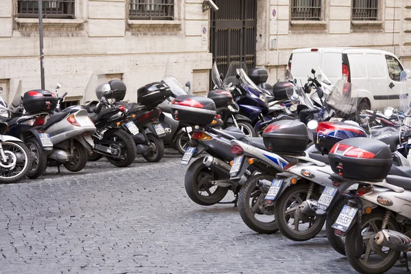 stock image Parked bikes