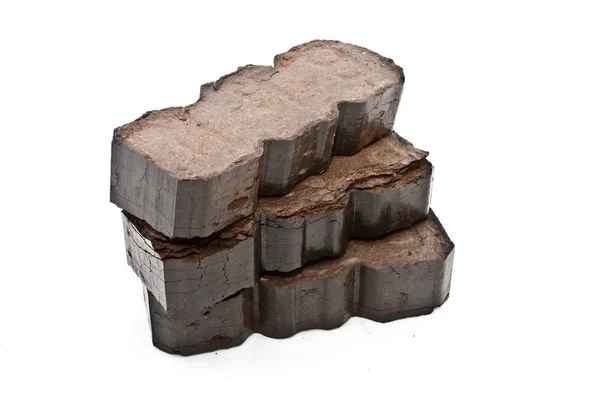 Briquetes de turfa Imagem De Stock