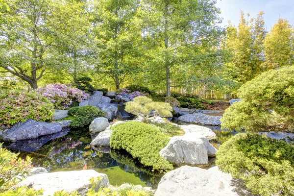 Japansk trädgård i san diego — Stockfoto