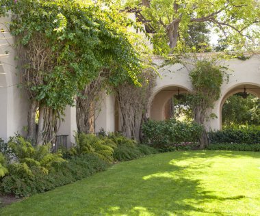 Balboa Parkı yeşil alan manzara bina ana.