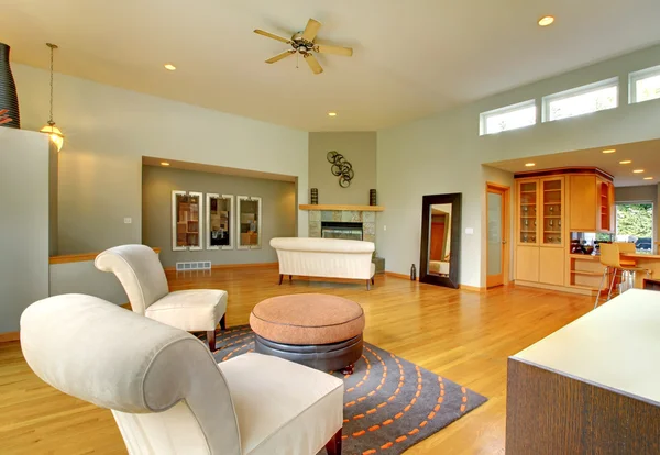 Fantastik modern oturma odası ev iç. — Stok fotoğraf