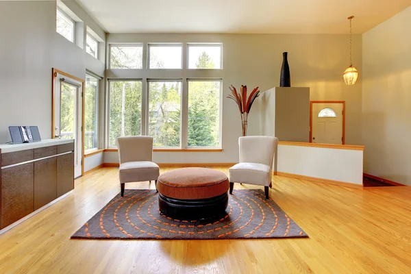 Fantástico moderno sala de estar casa interior . — Fotografia de Stock