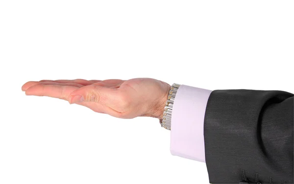 Empresário a estender a mão — Fotografia de Stock