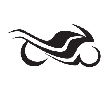 Motorcycle, motorbike symbol clipart