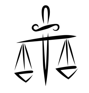 Libra of justice clipart