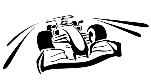 Formula one sketch — Stockvektor