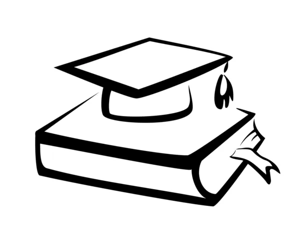 Símbolo de la educación, concepto de conocimiento — Vector de stock