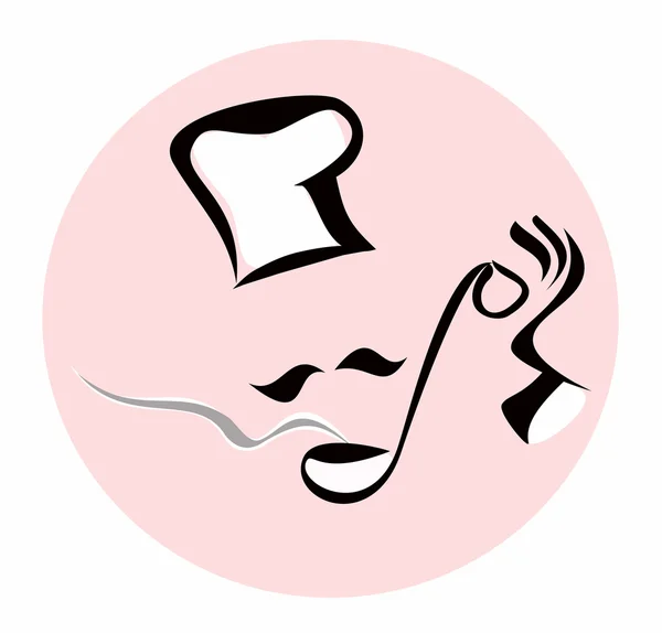 Symbole cuisinier — Image vectorielle