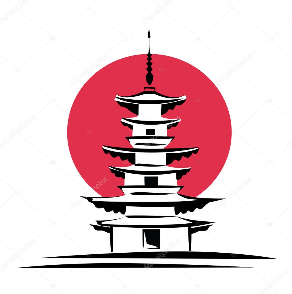Pagoda, Japan symbol