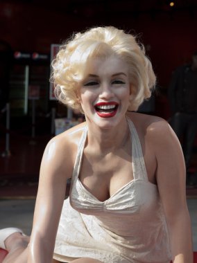 Wax figure of Marilyn Monroe clipart