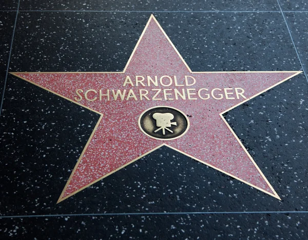 Arnold Schwarzenegger Hollywoodstjärnan — Stockfoto