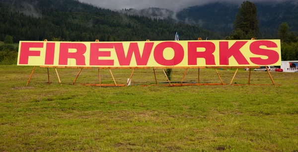 Fireworks Sign — Stock Photo, Image