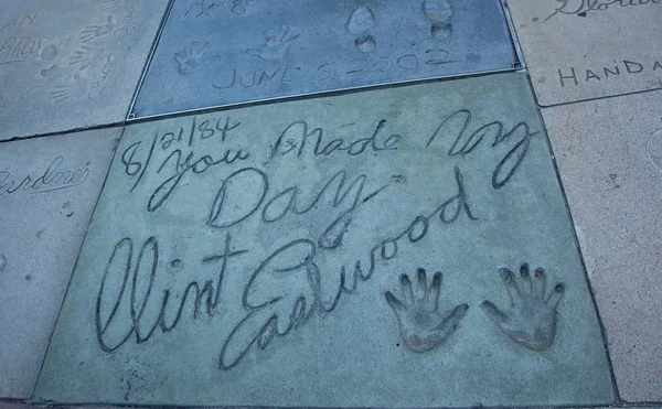 Clint Eastwood al Graumans Chinese Theater — Foto Stock